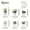 6 Pcs Mini Artificial Succulent Plant Set
