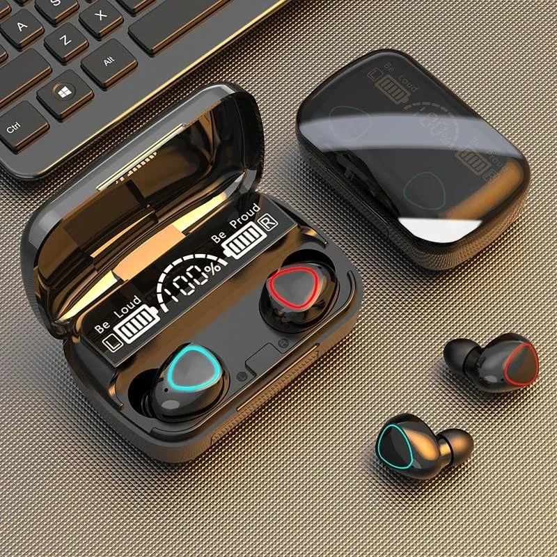 AirPods Pro TWS Wireless Earbuds - Bluetooth 5.0, Superior Sound Bass, Dual Earphones with Charging Case, Hands-Free Calling, and Extra Earbuds (Compatible with All Bluetooth Devices, iOS & Android)